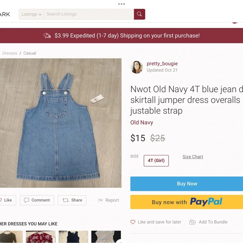 ‘Old Navy’ Denim Jumper